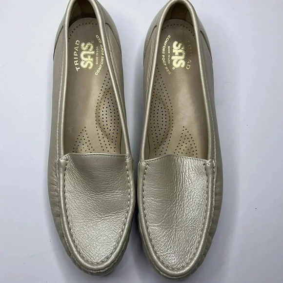 SAS Simplify Slip On Loafers leather comfort shoes size 9 slim - Picture 4 of 5